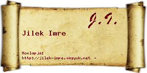 Jilek Imre névjegykártya
